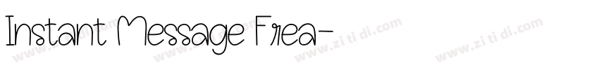 Instant Message Frea字体转换